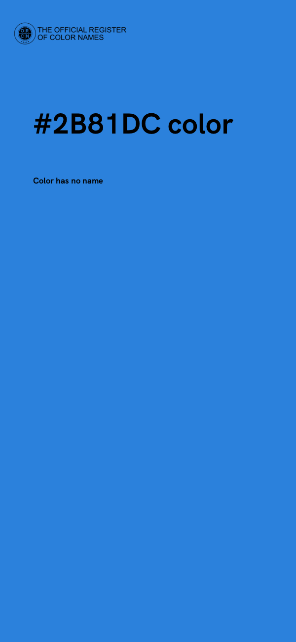 #2B81DC color image
