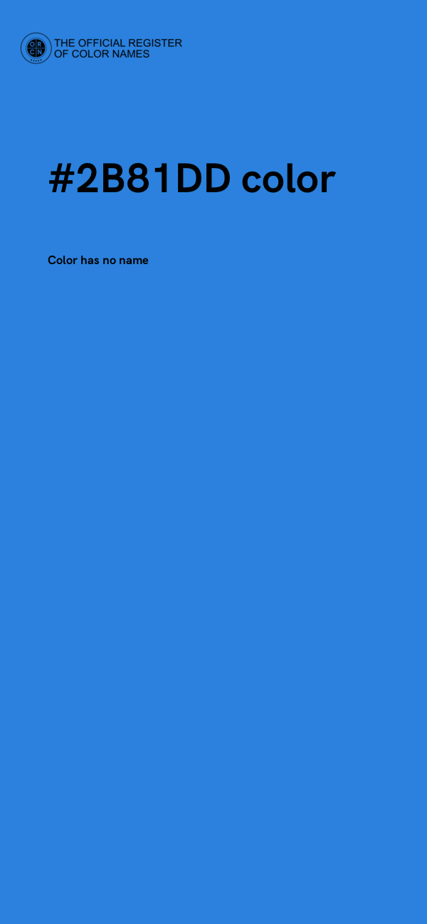 #2B81DD color image