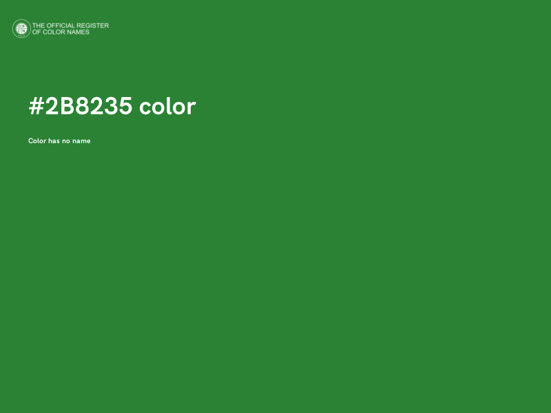 #2B8235 color image