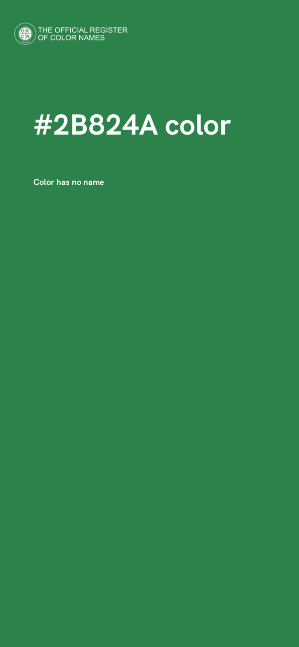 #2B824A color image