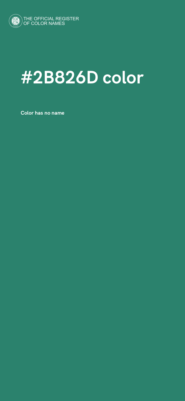 #2B826D color image