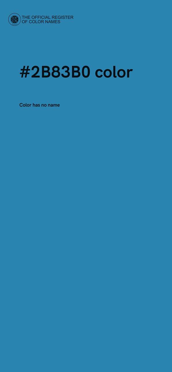 #2B83B0 color image