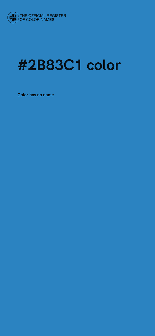 #2B83C1 color image
