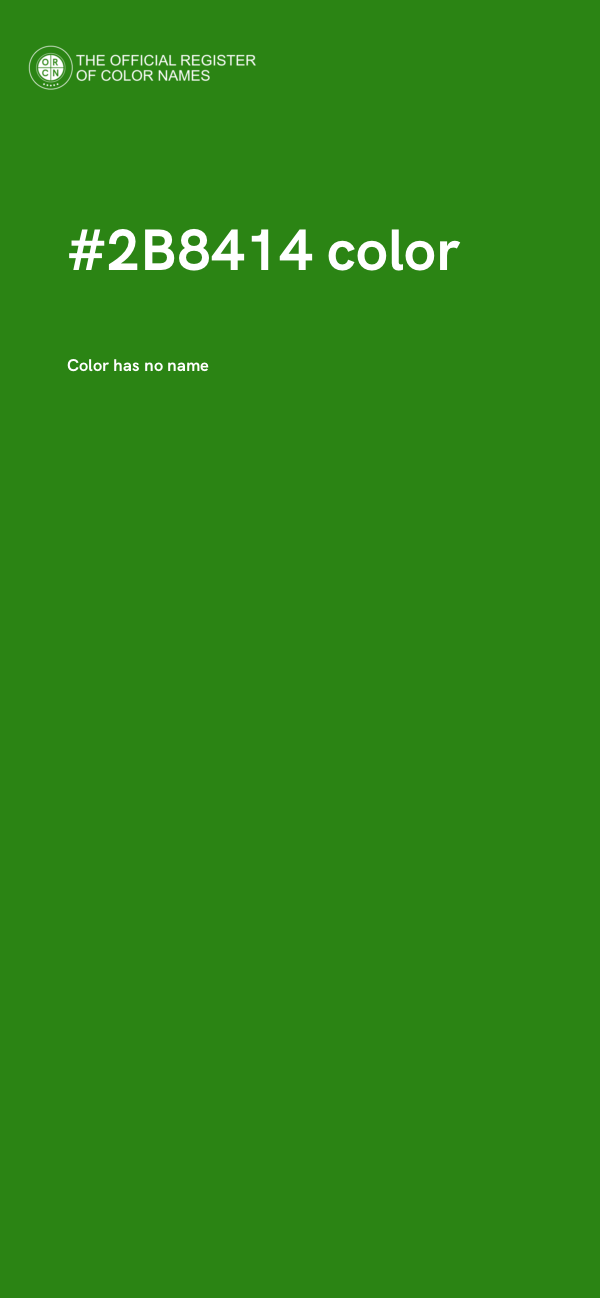 #2B8414 color image