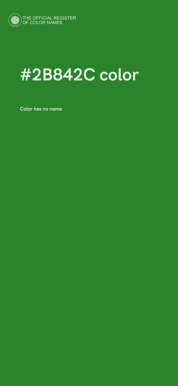 #2B842C color image