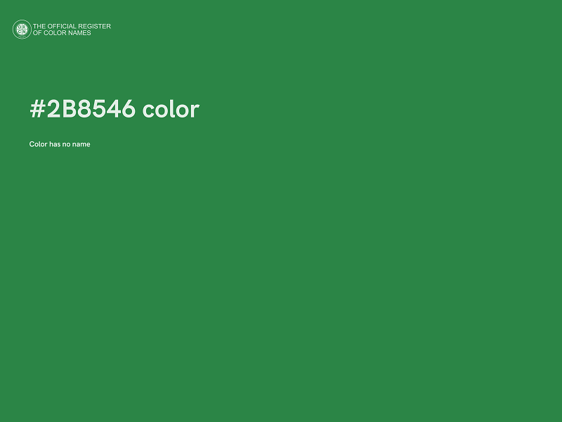 #2B8546 color image