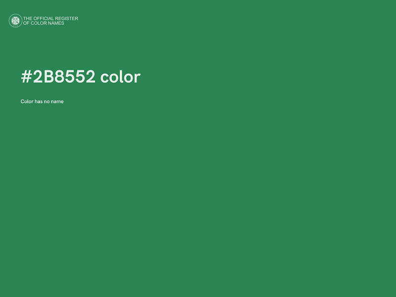 #2B8552 color image