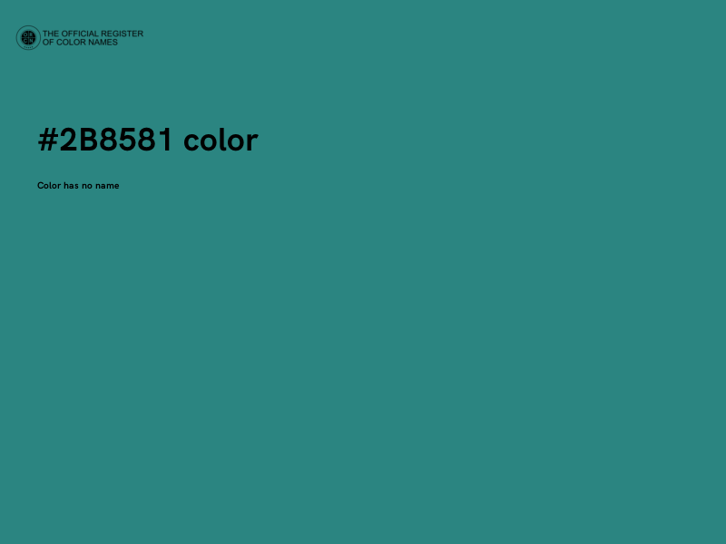#2B8581 color image