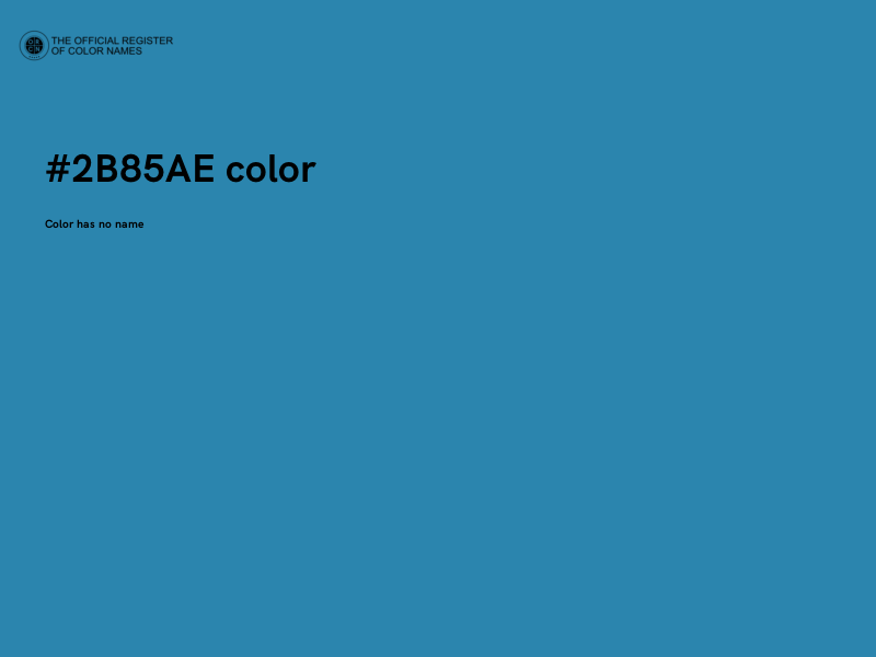 #2B85AE color image