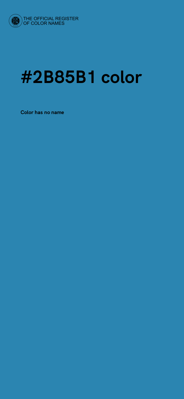 #2B85B1 color image