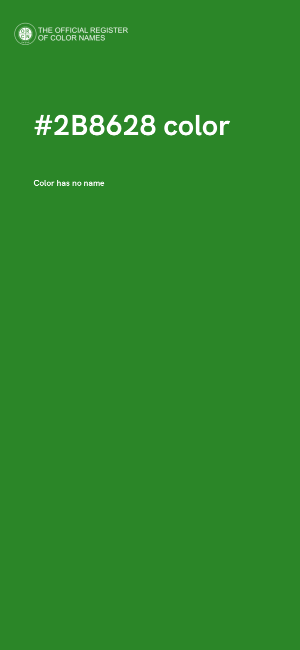 #2B8628 color image