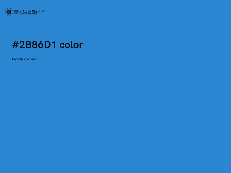 #2B86D1 color image