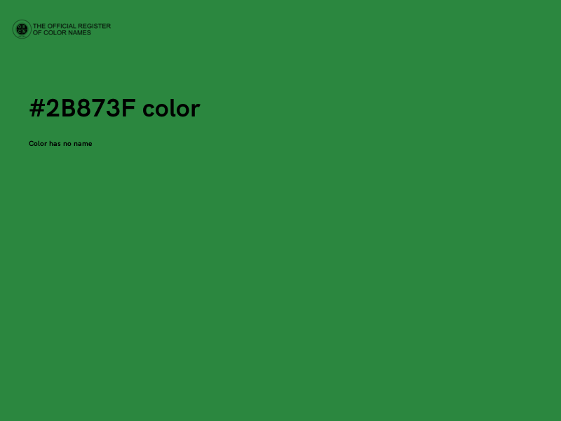#2B873F color image