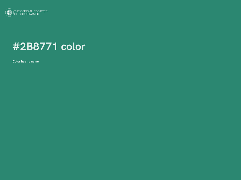 #2B8771 color image
