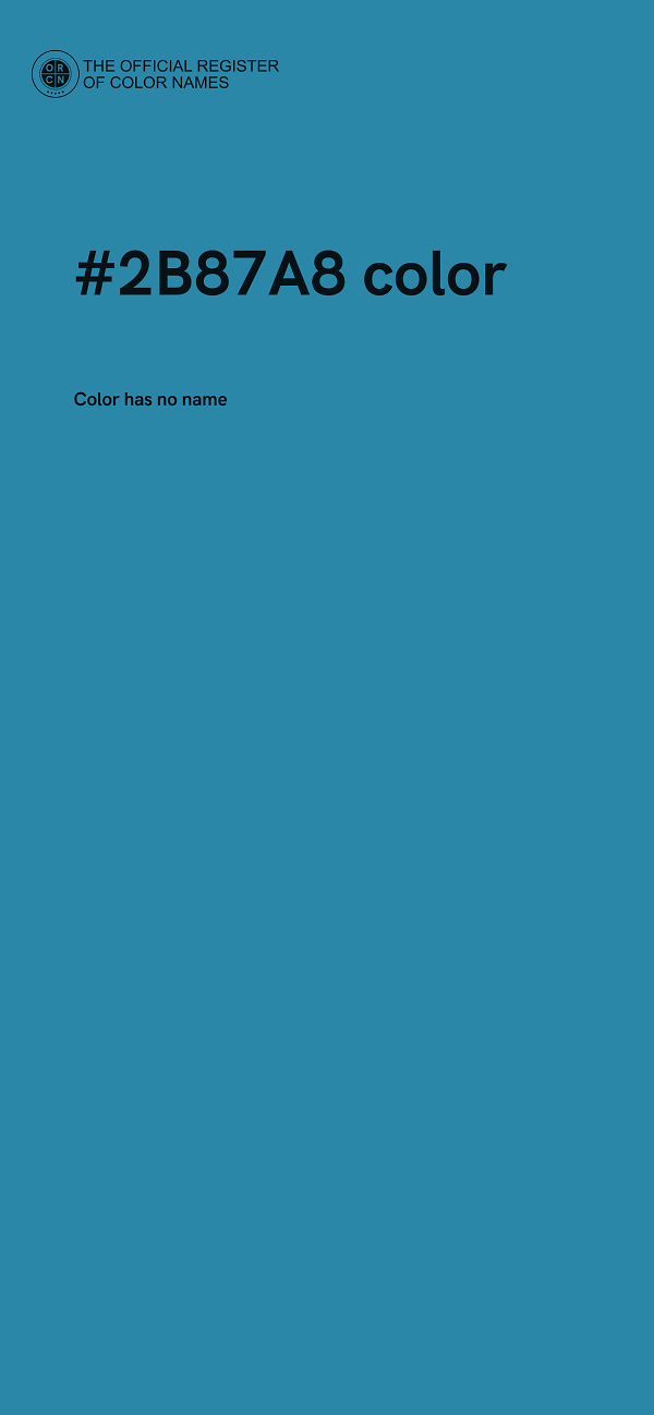 #2B87A8 color image