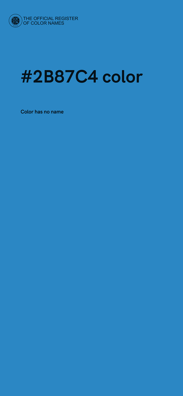 #2B87C4 color image