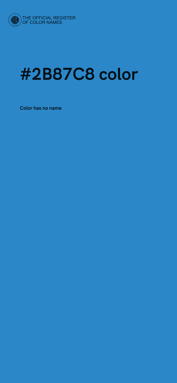 #2B87C8 color image
