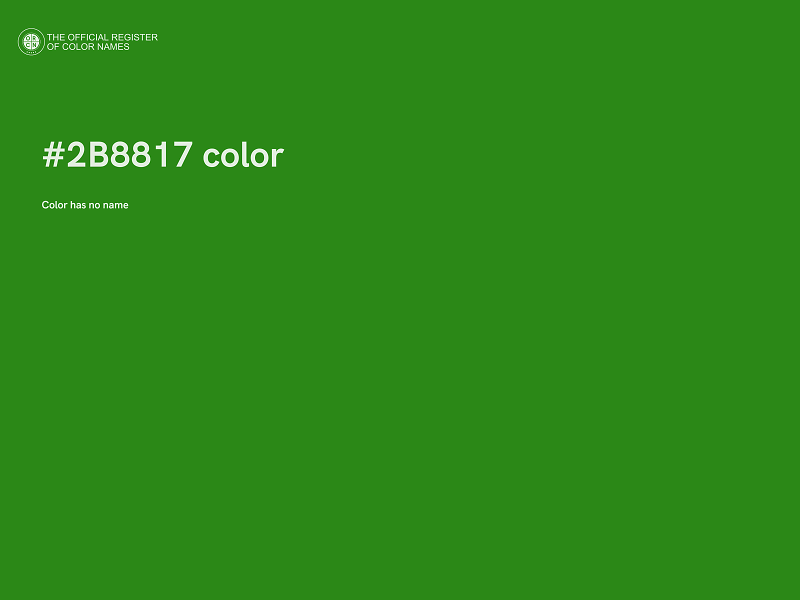 #2B8817 color image