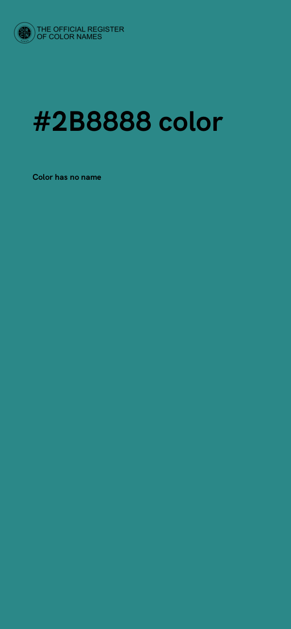 #2B8888 color image