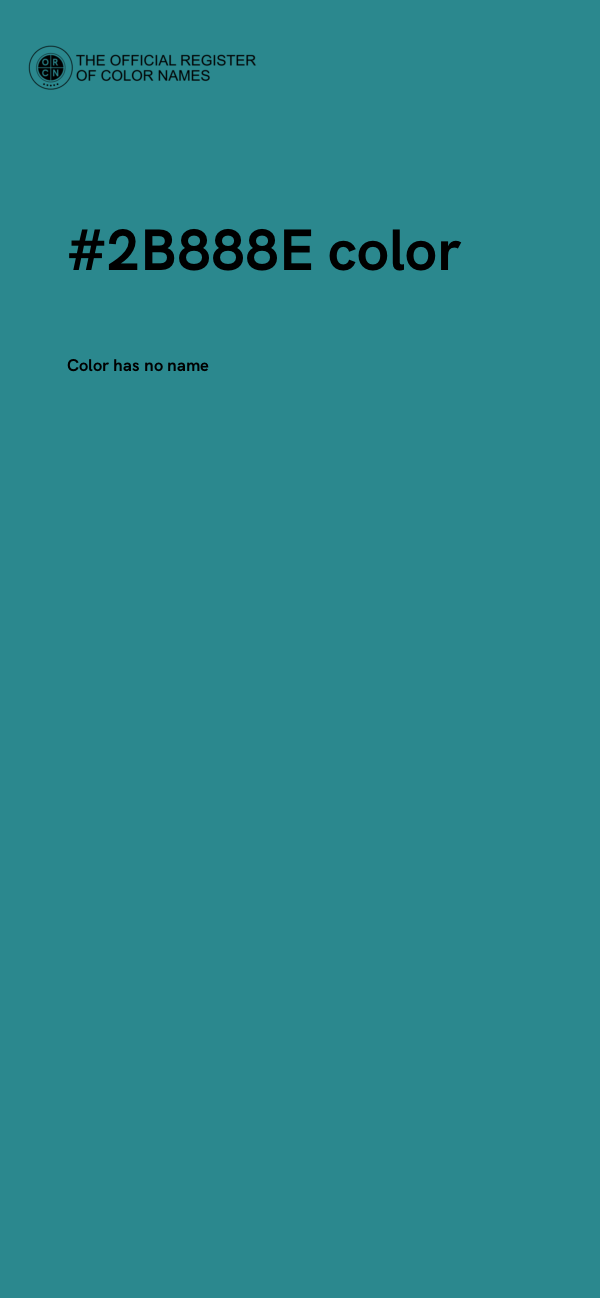 #2B888E color image