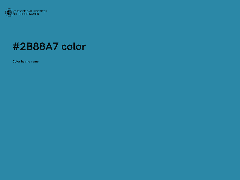 #2B88A7 color image