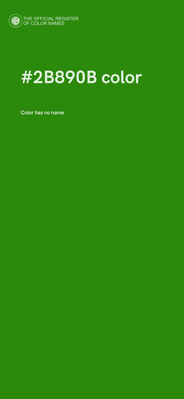 #2B890B color image