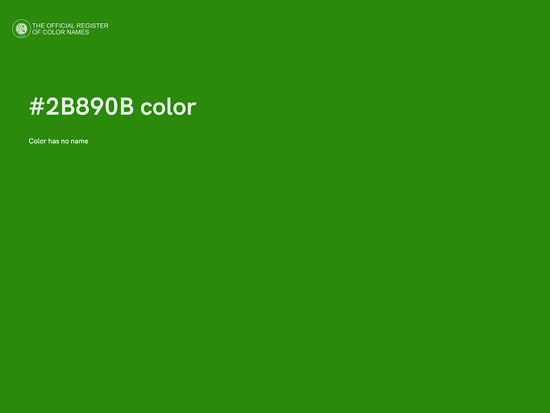 #2B890B color image
