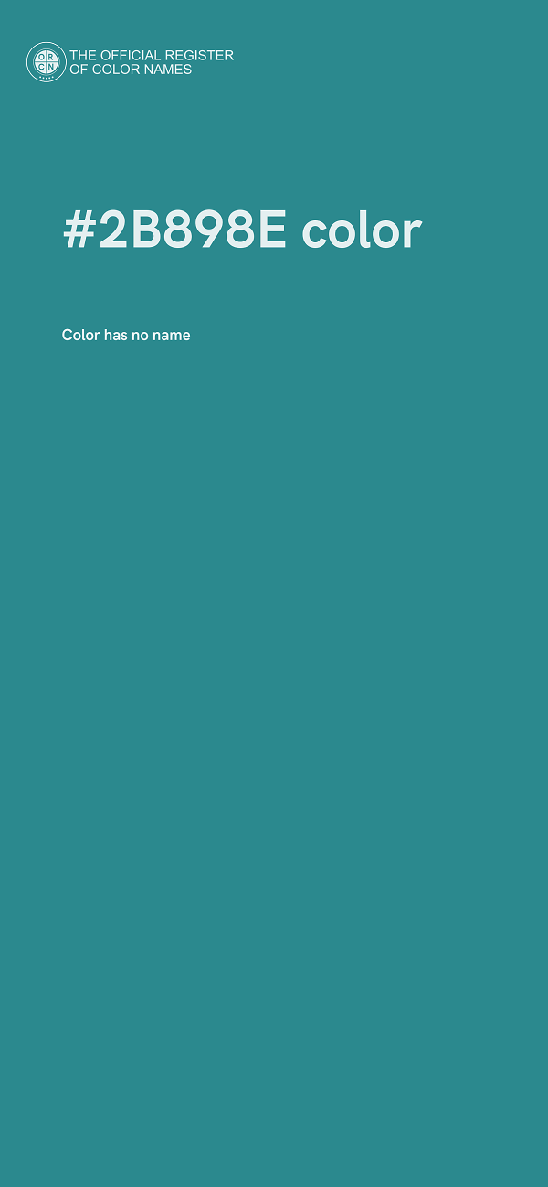 #2B898E color image