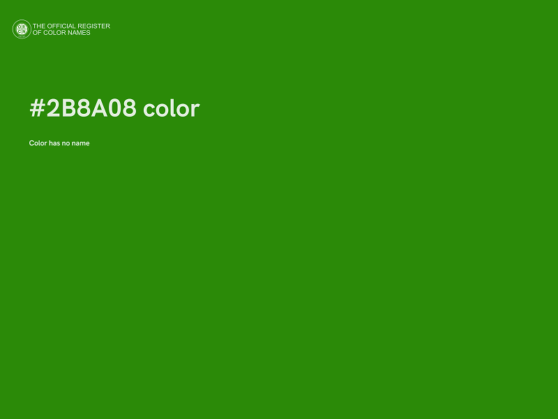 #2B8A08 color image
