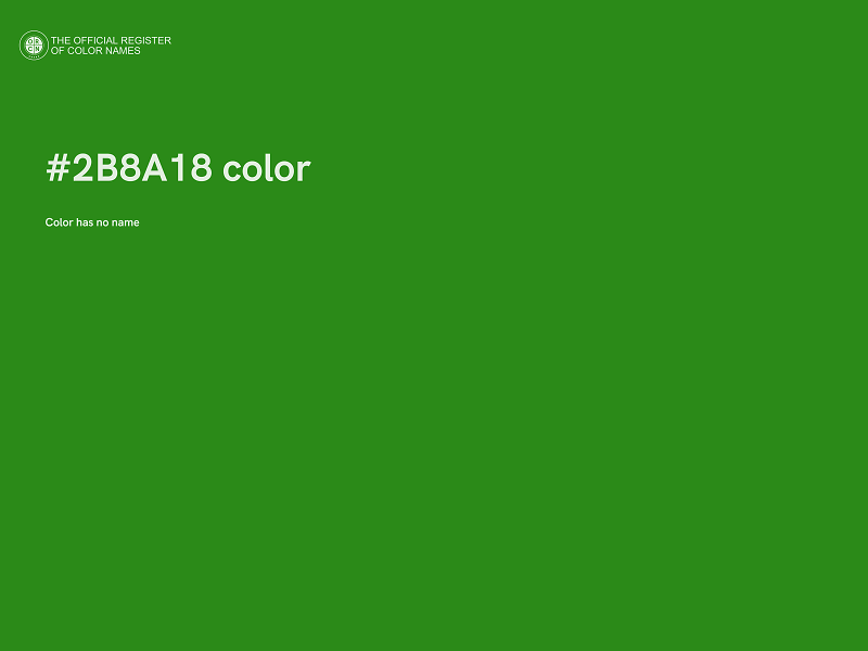 #2B8A18 color image