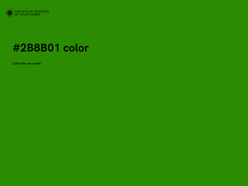 #2B8B01 color image