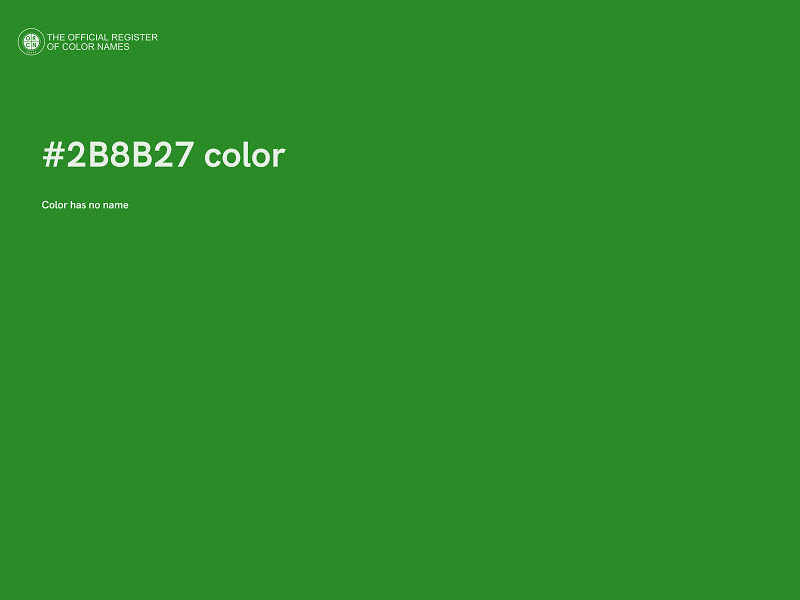 #2B8B27 color image