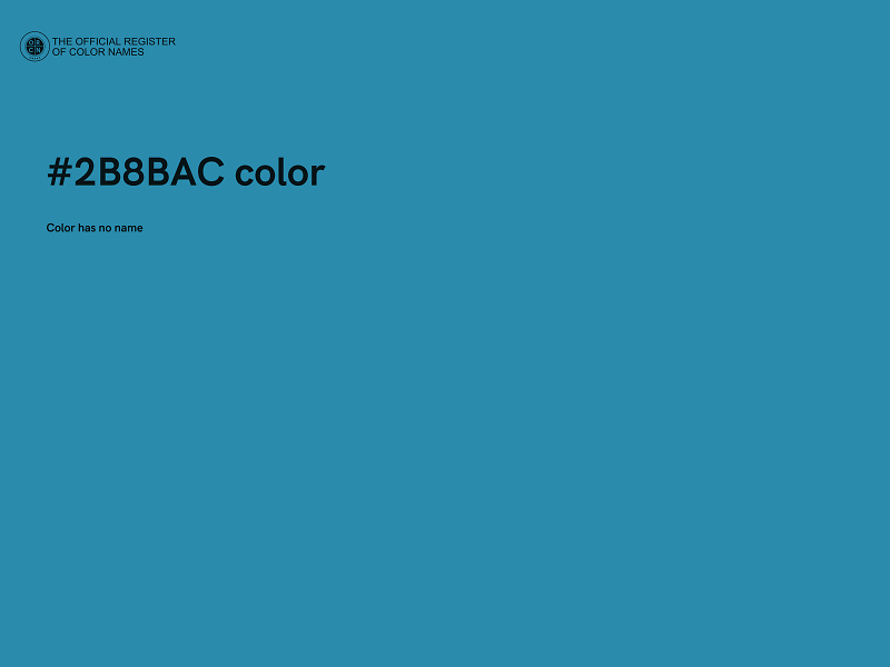 #2B8BAC color image