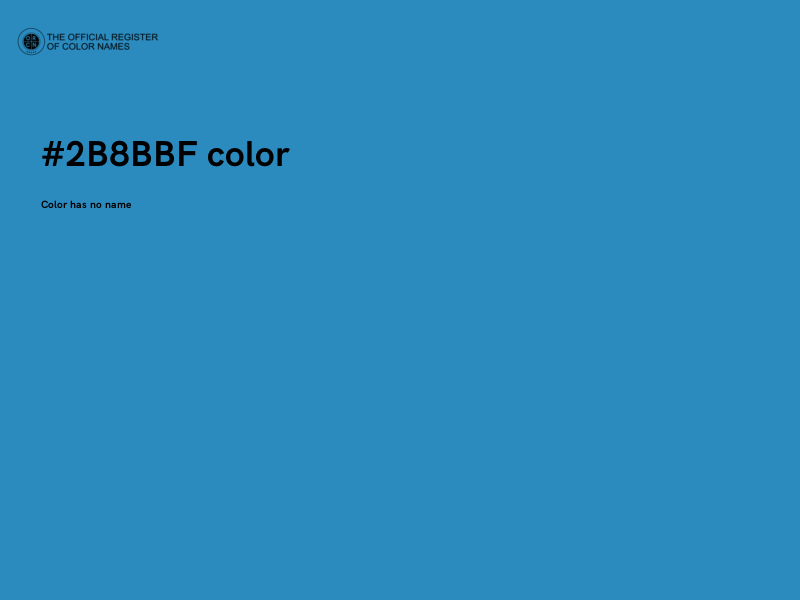 #2B8BBF color image