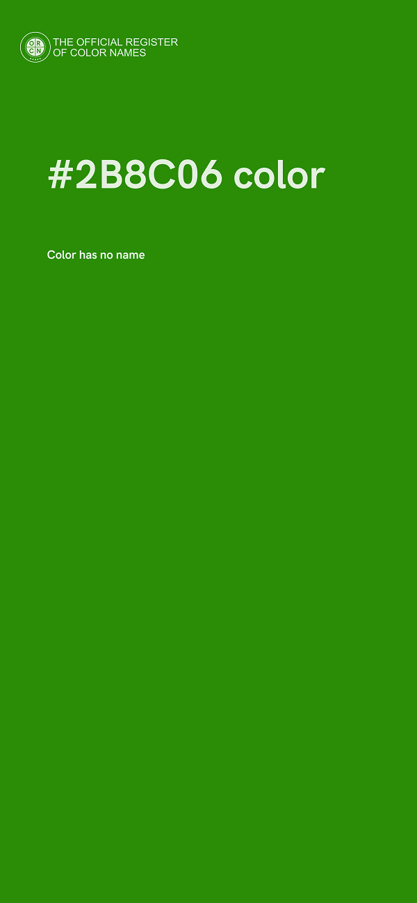 #2B8C06 color image