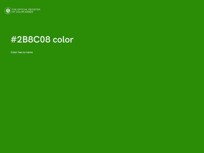 #2B8C08 color image