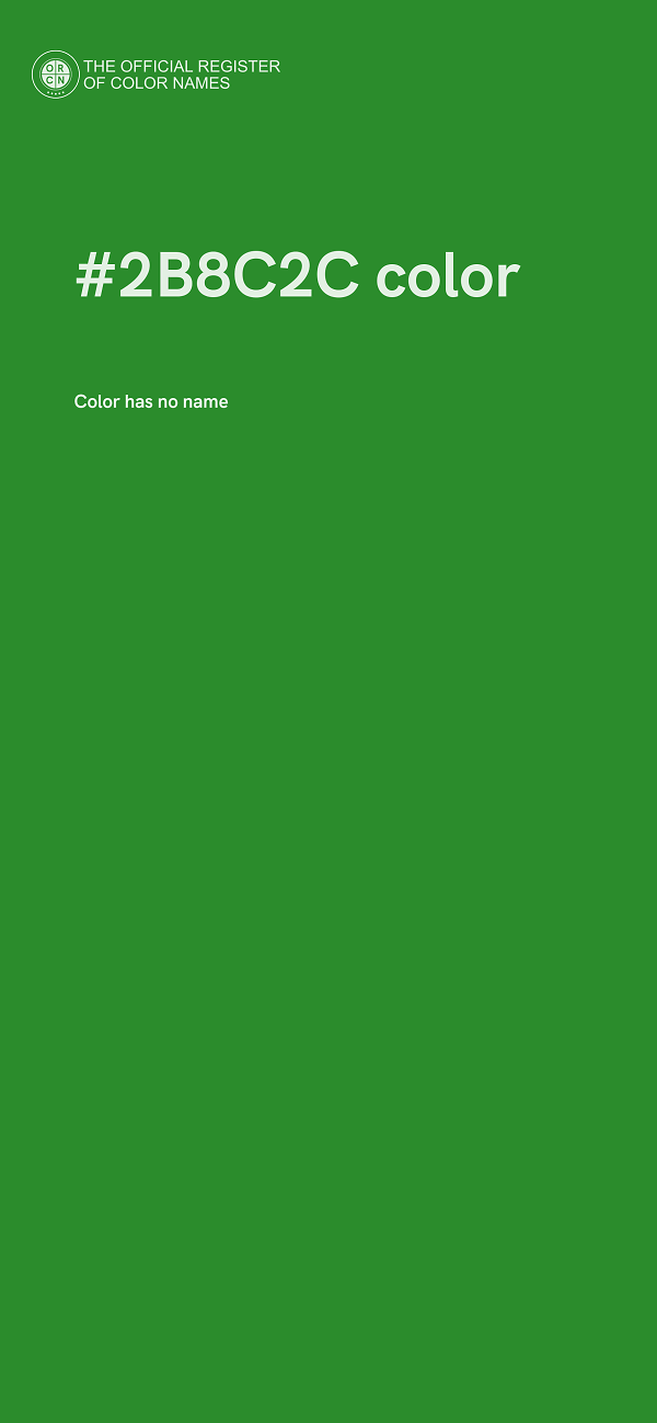 #2B8C2C color image