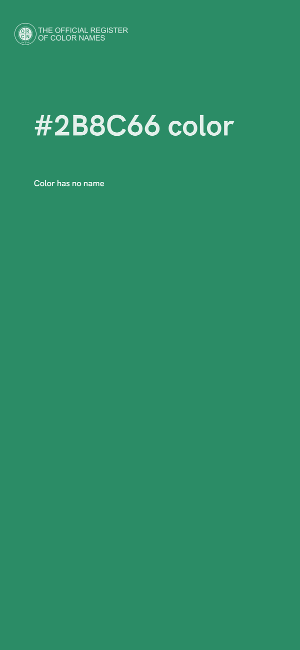 #2B8C66 color image