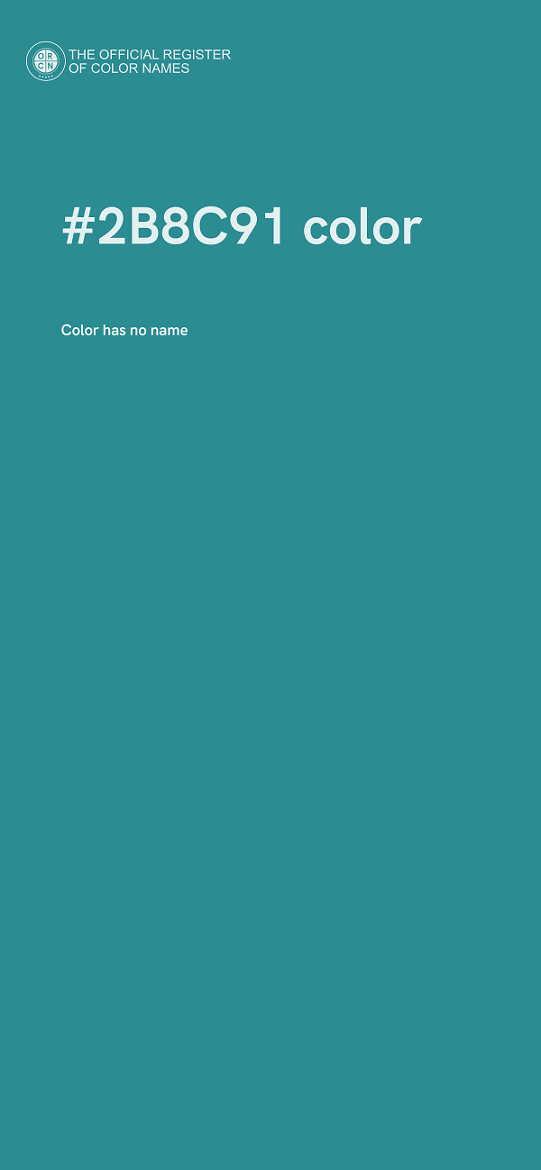 #2B8C91 color image