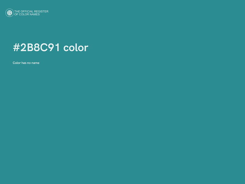 #2B8C91 color image
