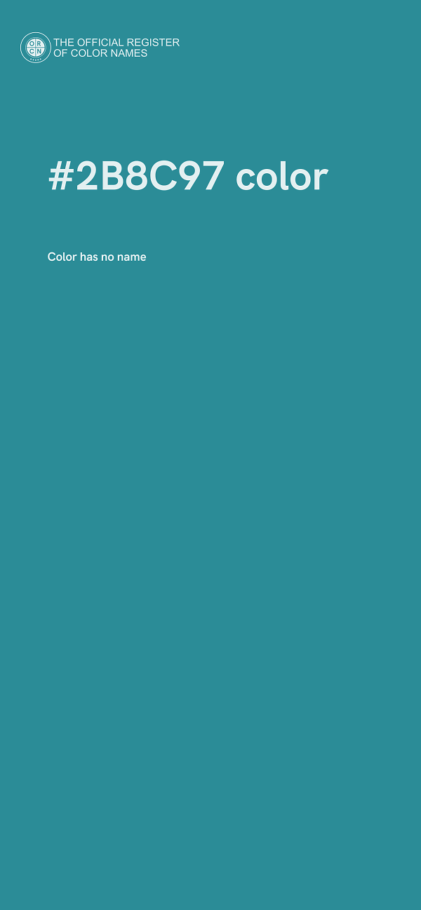#2B8C97 color image