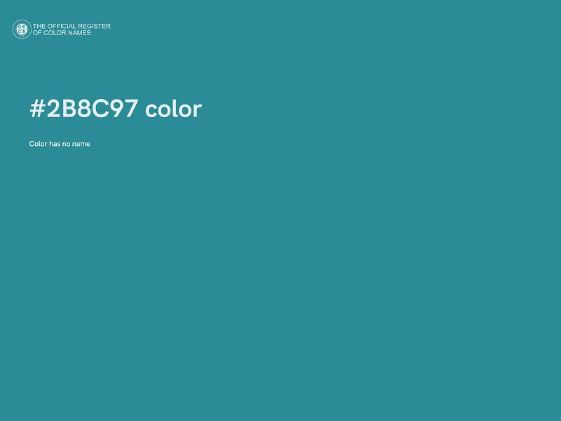 #2B8C97 color image