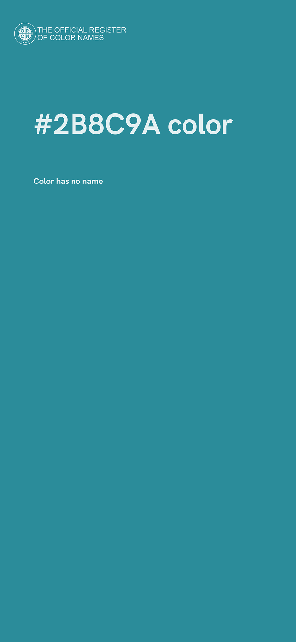 #2B8C9A color image