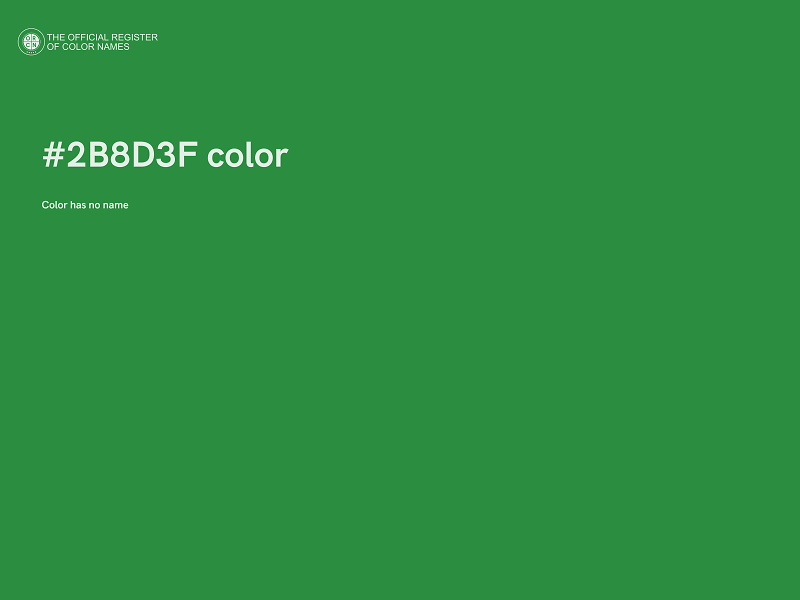 #2B8D3F color image
