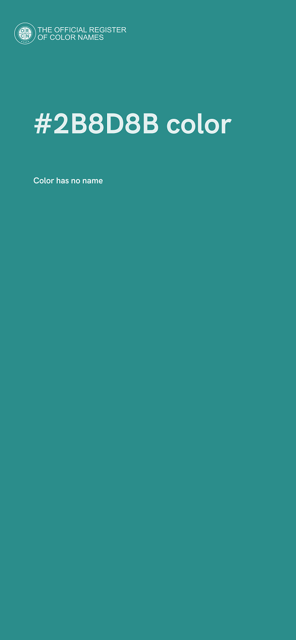 #2B8D8B color image