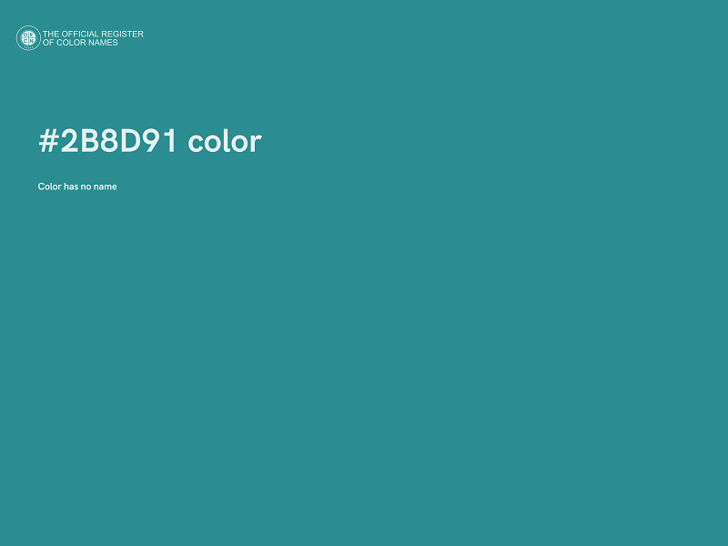 #2B8D91 color image