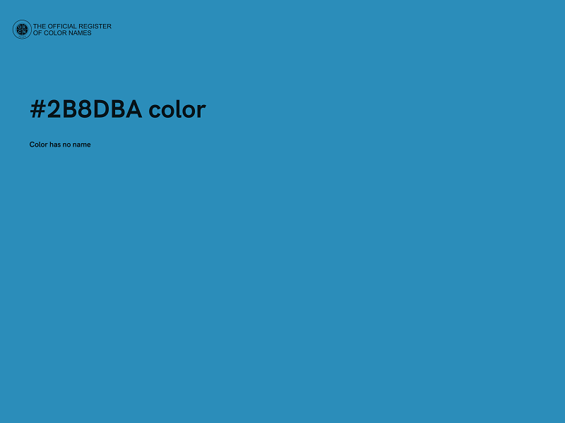 #2B8DBA color image
