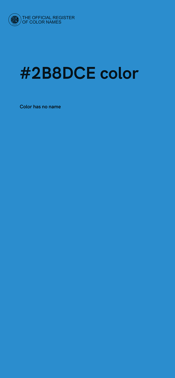#2B8DCE color image