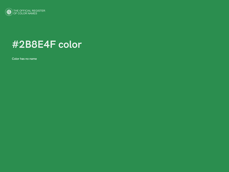 #2B8E4F color image