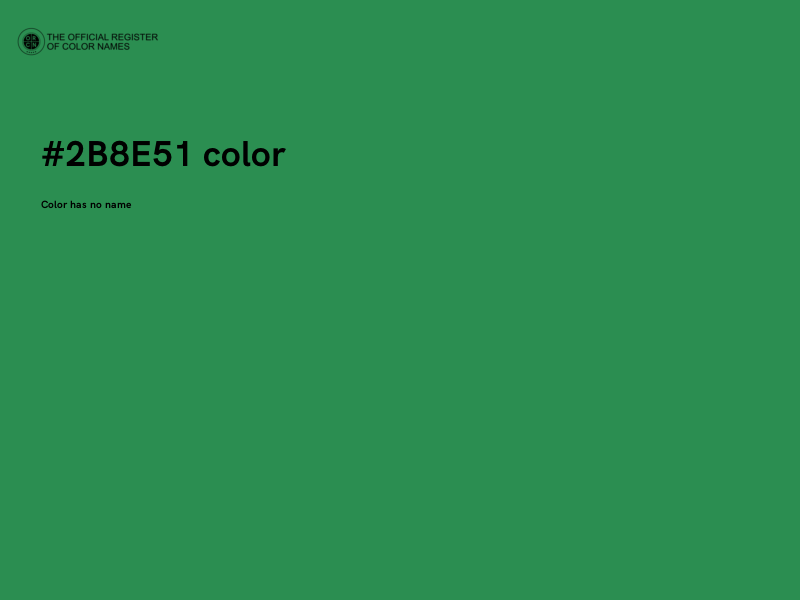 #2B8E51 color image